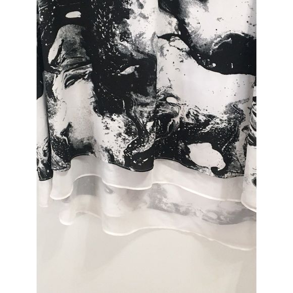 Cato NWT Junior/Misses XL Layered Black and White Tank Top - Picture 7 of 7